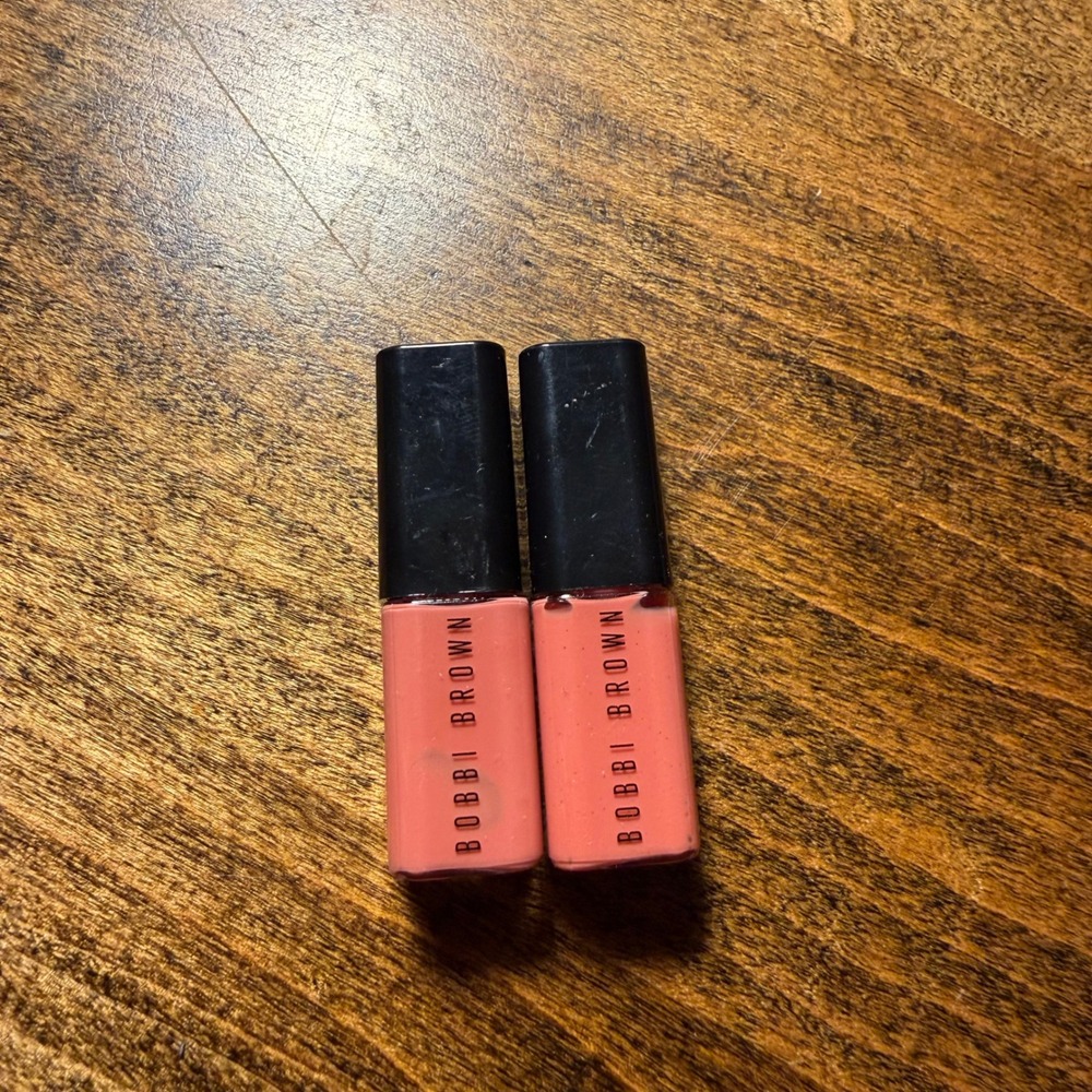 Bobbi Brown Crushed Oil-Infused Gloss Duo In the Buff Mini Nude Lip Gloss Set